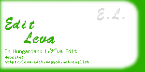 edit leva business card